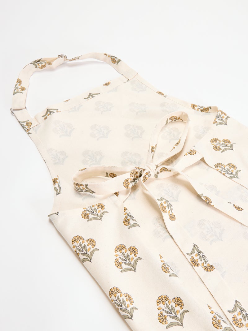 Tablier de cuisine en coton Vert - Kiabi