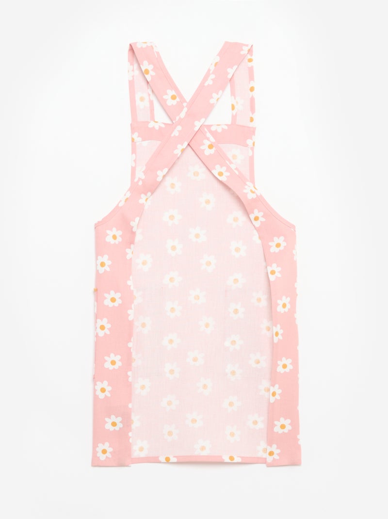 Tablier de cuisine japonais imprimé Rose - Kiabi