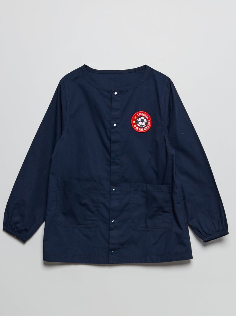 Tablier en popeline Bleu - Kiabi
