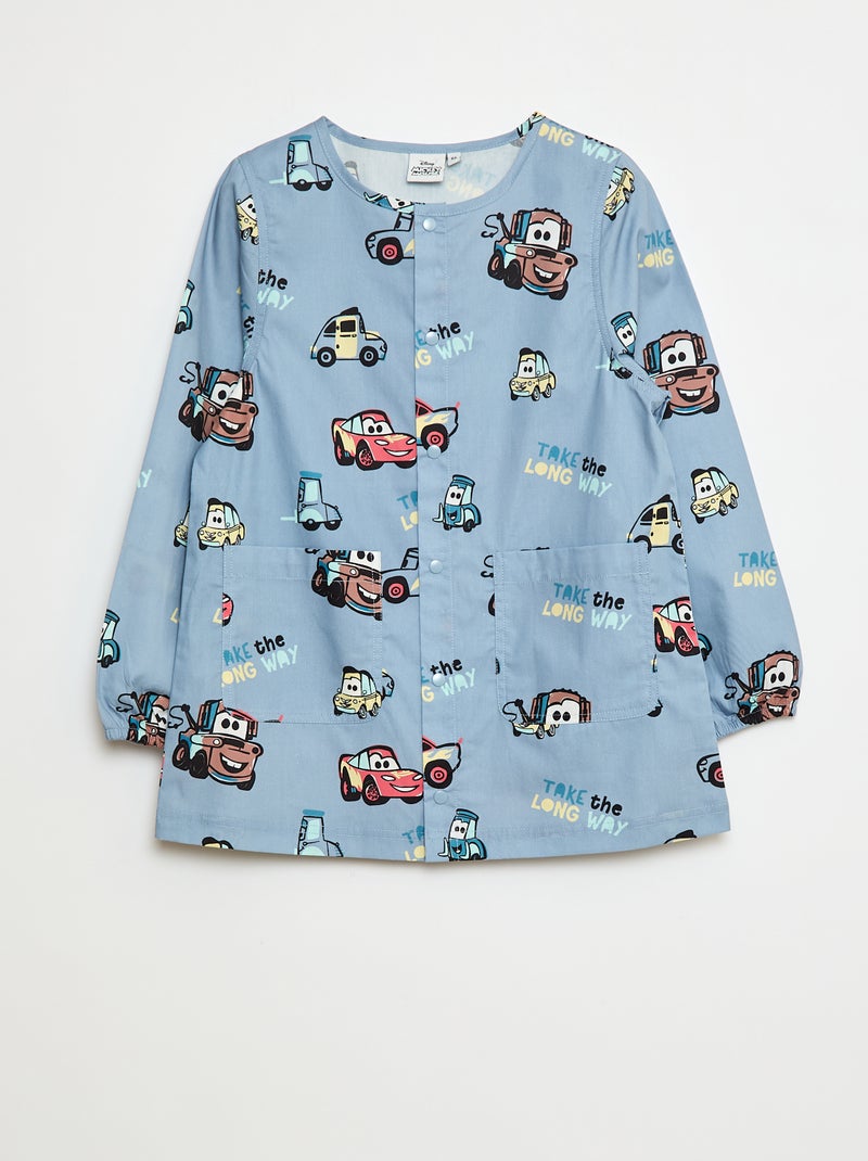 Tablier en popeline 'Cars' Bleu - Kiabi