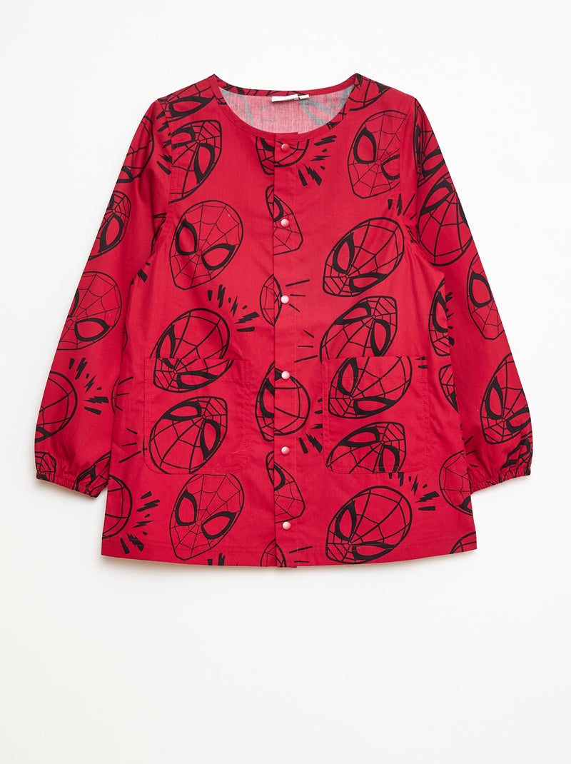 Tablier en popeline 'Spiderman' Rouge - Kiabi