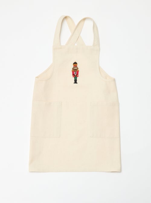 Tablier enfant imprimé Noël en coton 55x49 cm - Kiabi