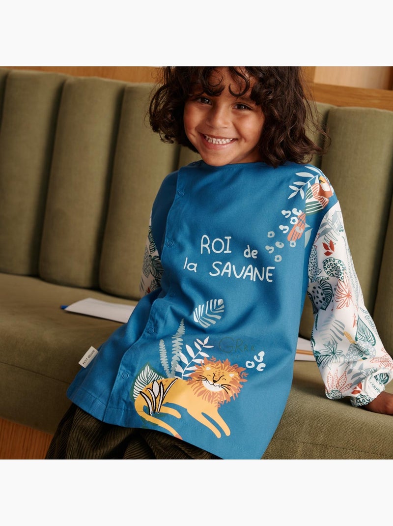 Tablier enfant Roi de la savane Bleu - Kiabi