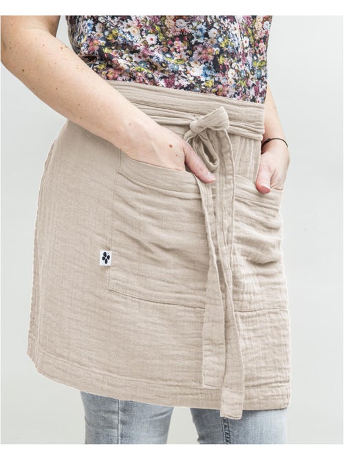 Tablier serveur – gaze de coton unie gaïa - Kiabi