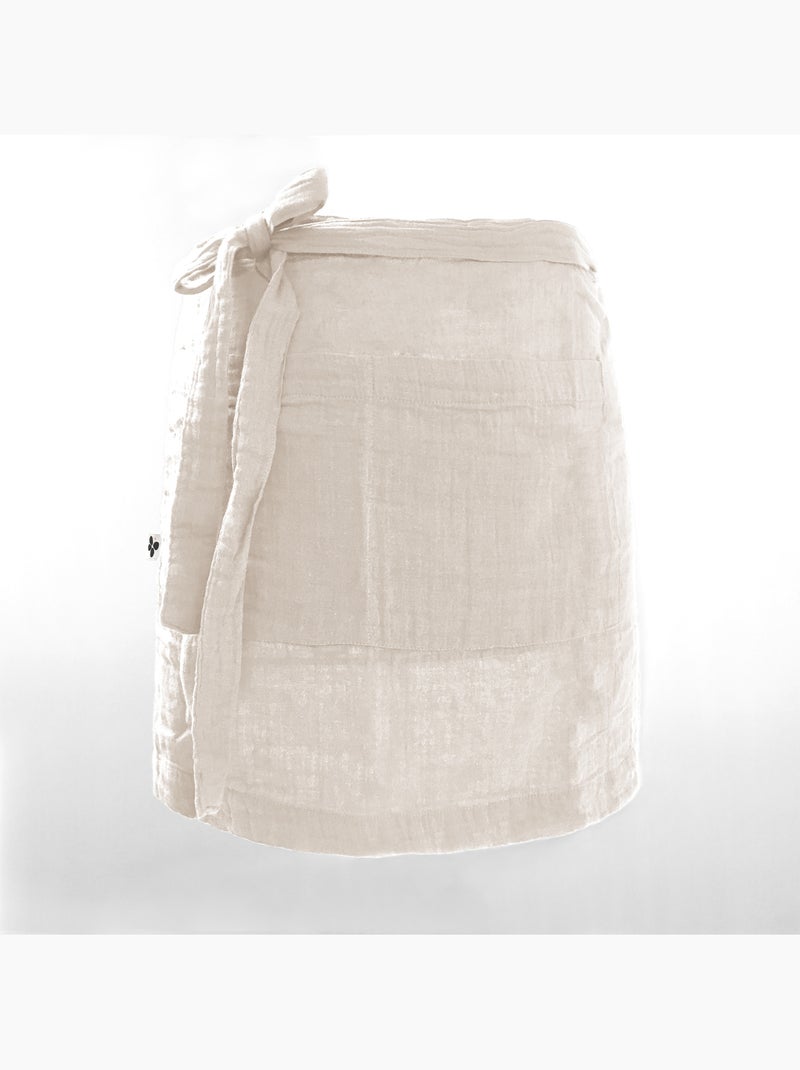 Tablier serveur – gaze de coton unie gaïa Beige Pampa - Kiabi