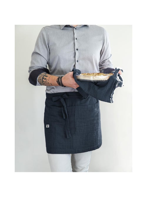 Tablier serveur – gaze de coton unie gaïa - Kiabi