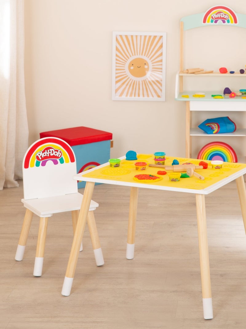 Tafel en stoel + 6 potjes boetseerklei x Play-Doh en accessoires - ROBA N.v.t. - Kiabi