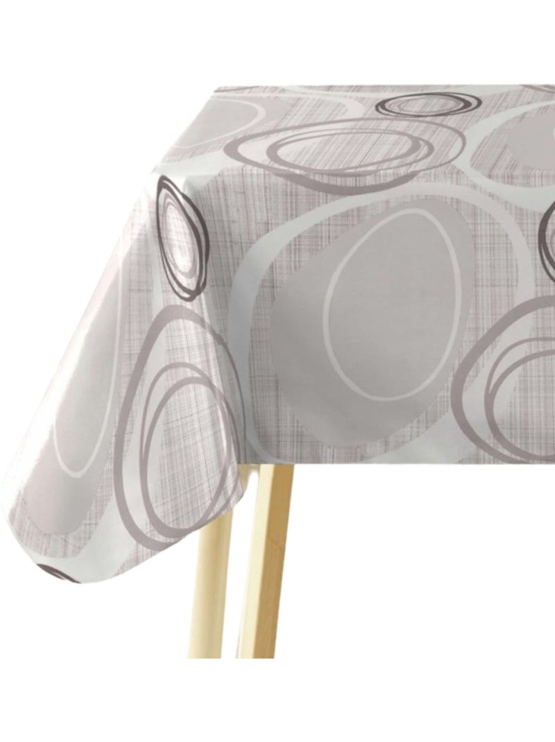 Tafelkleden circle promo linge Wit Grijs - Kiabi