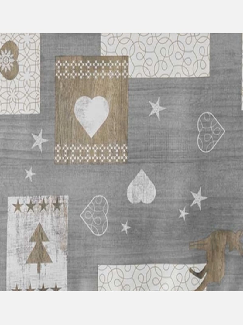 Tafelkleden van polyester augustin promo linge Grijs - Kiabi
