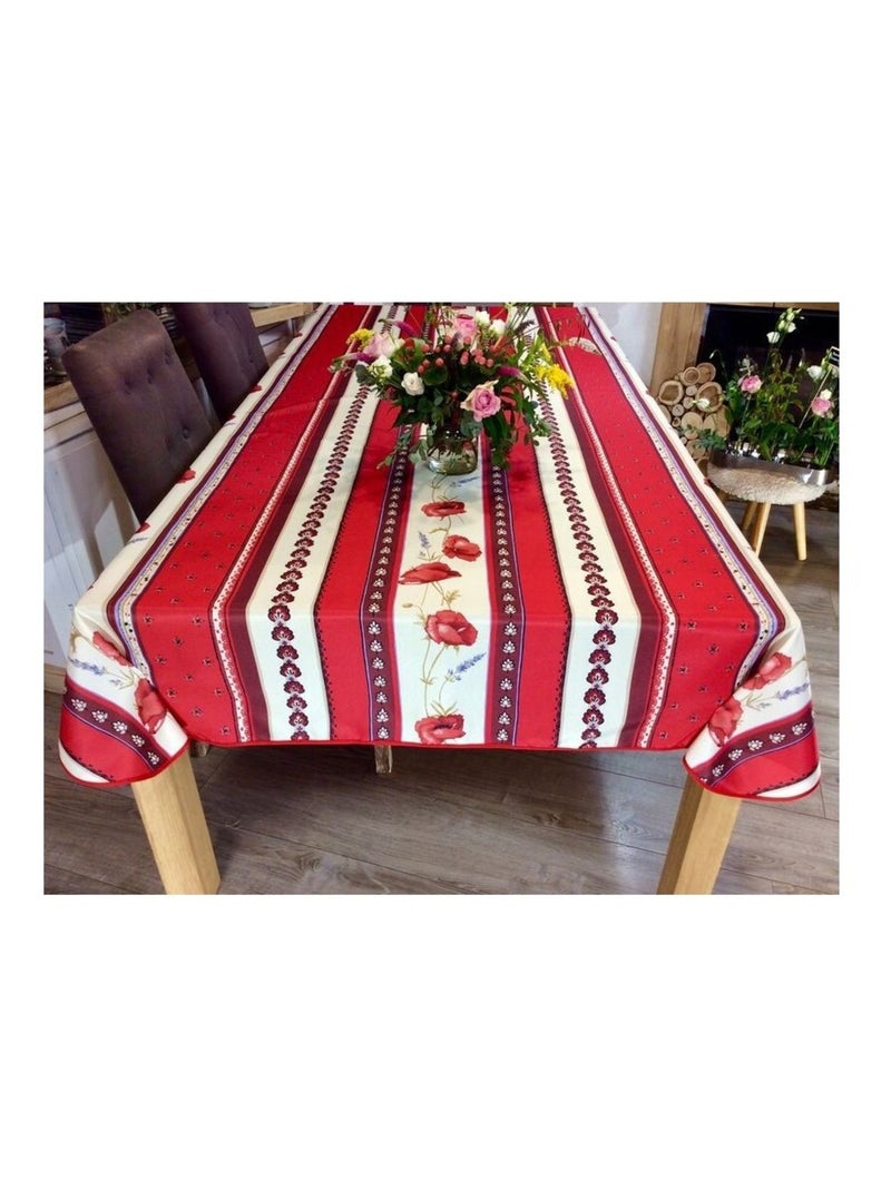 Tafelkleden van Polyester Castelanne PROMO LINGE Rood - Kiabi