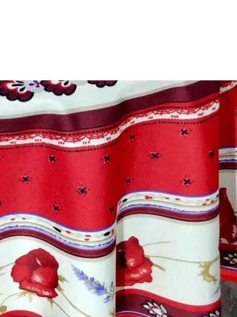 Tafelkleden van Polyester Castelanne PROMO LINGE Rood - Kiabi