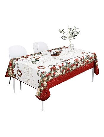 Tafelkleden van polyester de sterrenkerstman promo linge