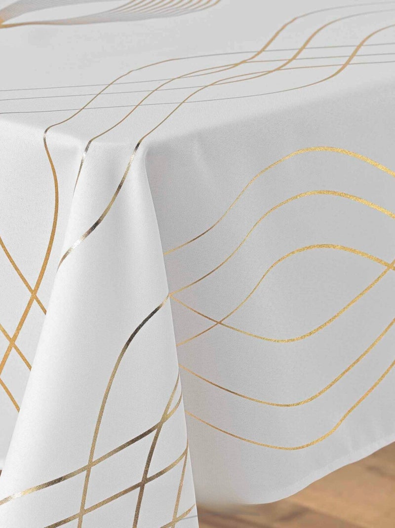 Tafelkleden van Polyester Elona PROMO LINGE Wit - Kiabi