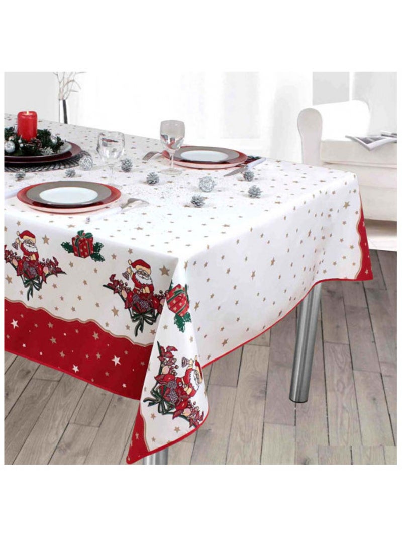 Tafelkleden van Polyester Kerstman of Kerstvrouw PROMO LINGE Rood - Kiabi