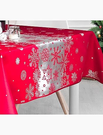 Tafelkleden van polyester kerstsneeuw promo linge