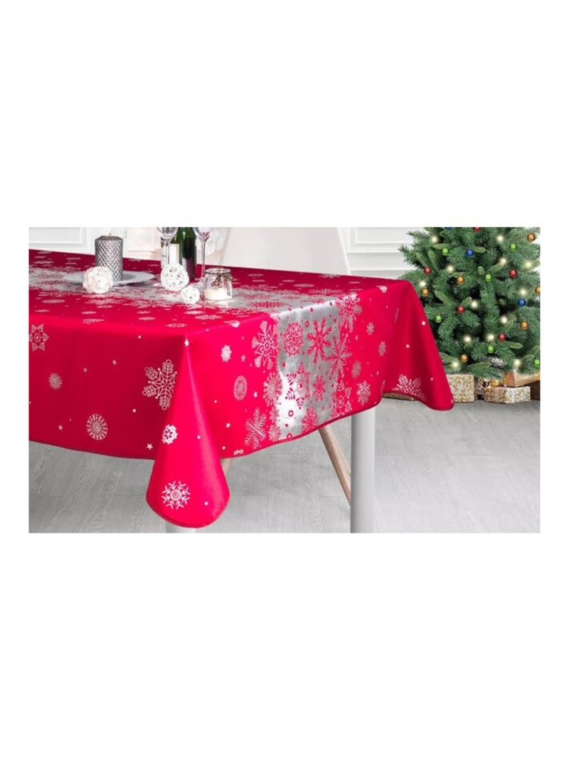 Tafelkleden van Polyester Kerstsneeuw PROMO LINGE Rood - Kiabi