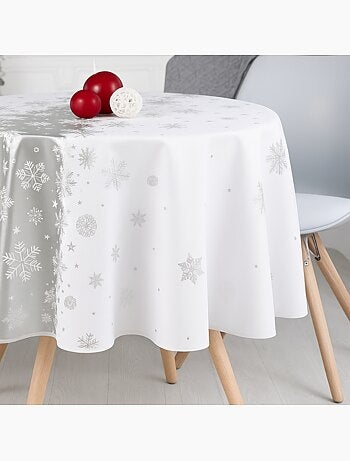 Tafelkleden van polyester kerstsneeuw promo linge