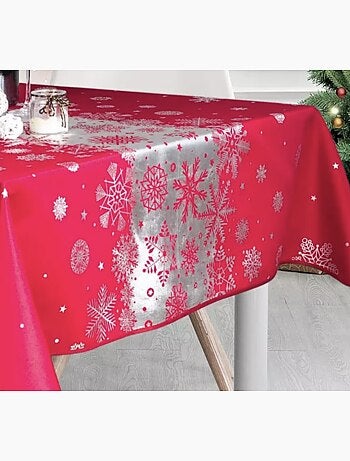 Tafelkleden van polyester kerstsneeuw promo linge
