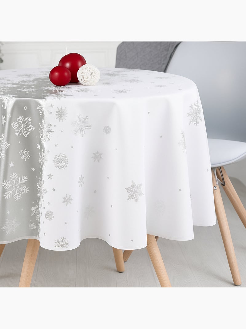 Tafelkleden van Polyester Kerstsneeuw PROMO LINGE Wit - Kiabi