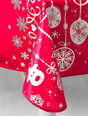 Tafelkleden van polyester kerstversieringen promo linge