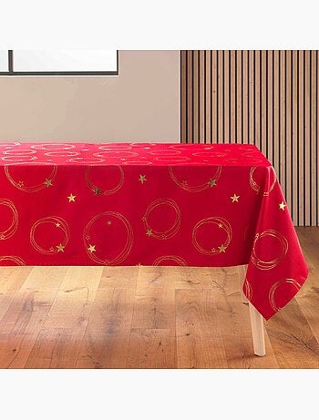 Tafelkleden van polyester métallisé star promo linge