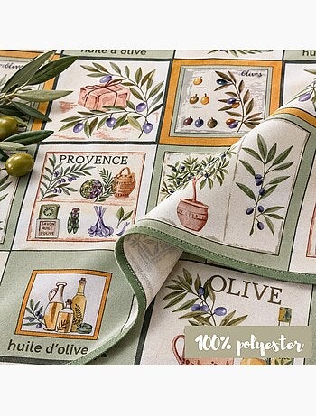 Tafelkleden van polyester oliviera promo linge