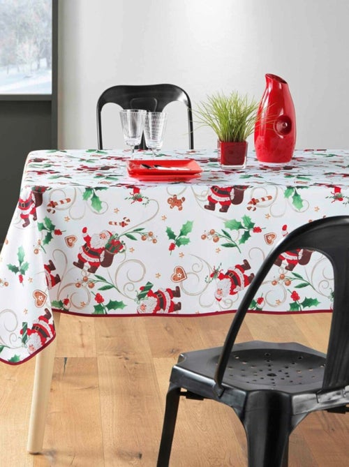 Tafelkleden van Polyester Père Noël Blanc PROMO LINGE - Kiabi