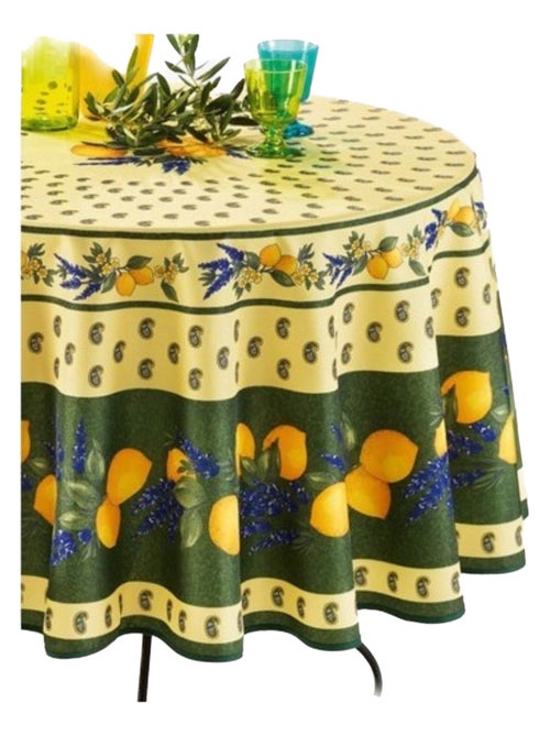Tafelkleden van Polyester Provençale Citron PROMO LINGE - Kiabi