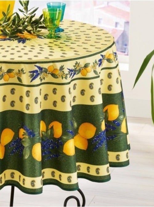 Tafelkleden van Polyester Provençale Citron PROMO LINGE - Kiabi