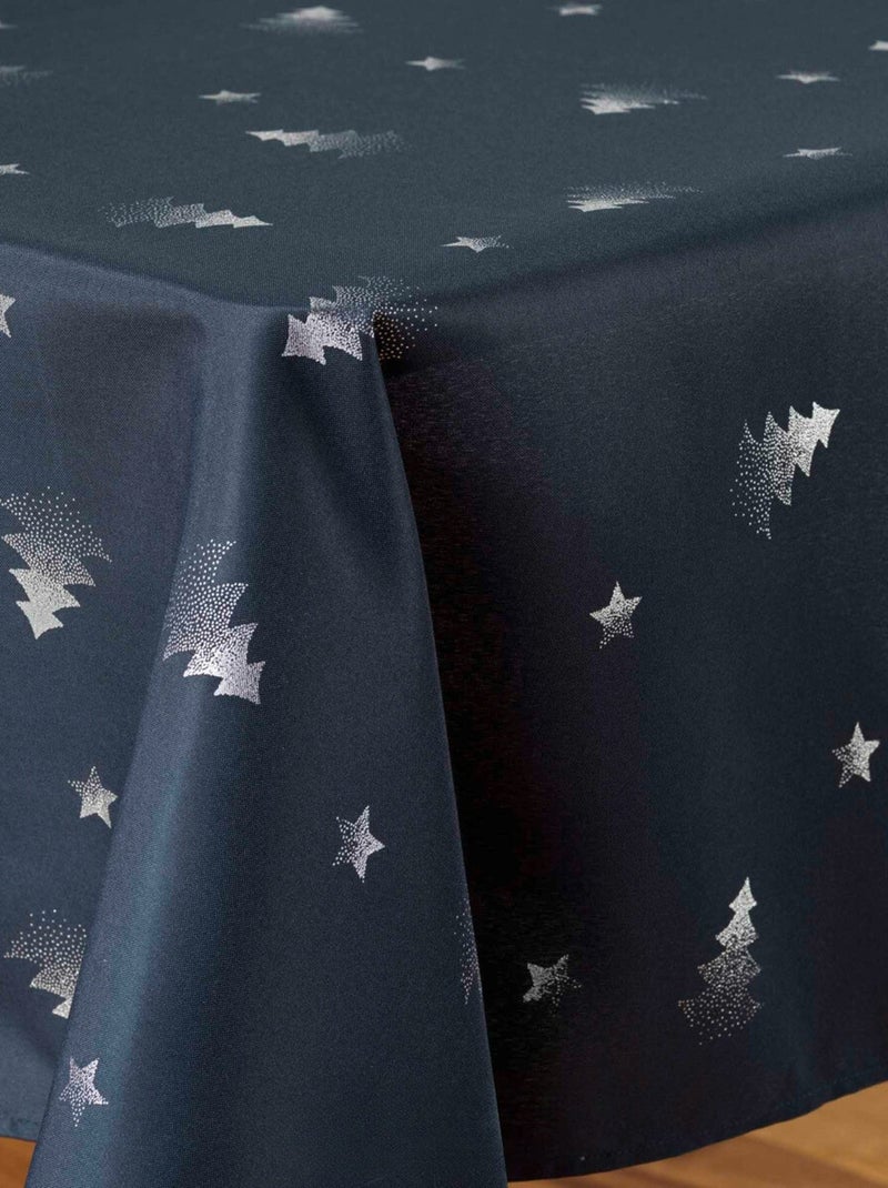 Tafelkleden van Polyester Sapin argent PROMO LINGE Blauw - Kiabi