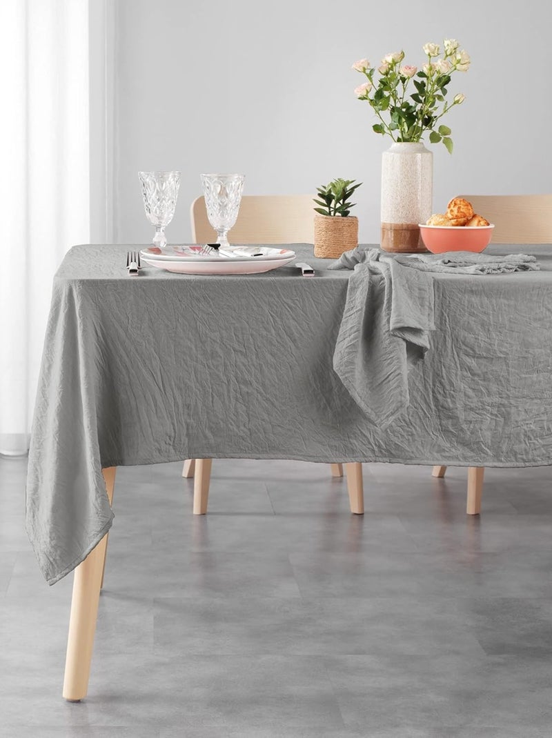 Tafelkleden van polyester suzy douceur d'intérieur Grijs - Kiabi