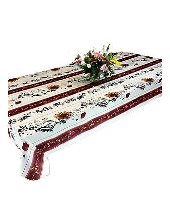 Tafelkleden van polyester terracotta promo linge