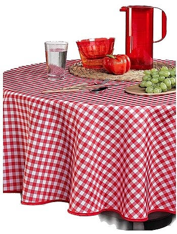 Tafelkleden van polyester vichy douceur d'intérieur
