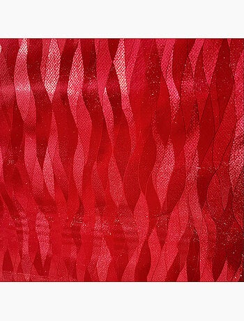 Tafelkleden van pvc métallisé houlis rouge promo linge