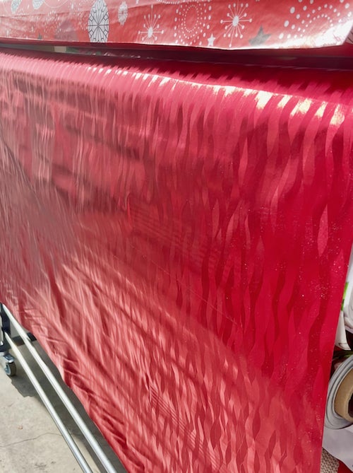 Tafelkleden van PVC Métallisé Houlis Rouge PROMO LINGE - Kiabi