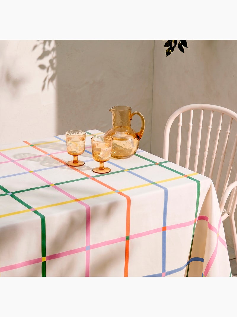 Tafelkleed color lines "happyfriday" Multicolor - Kiabi