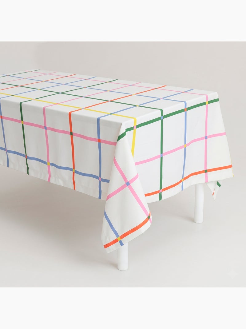 Tafelkleed color lines "happyfriday" Multicolor - Kiabi