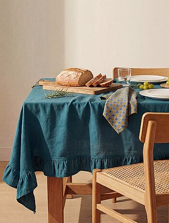 Tafelkleed met franjes 150 x 300 cm - Kiabi Home