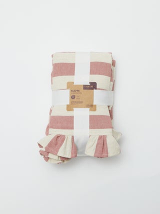 Tafelkleed met ruches (150 x 150 cm)