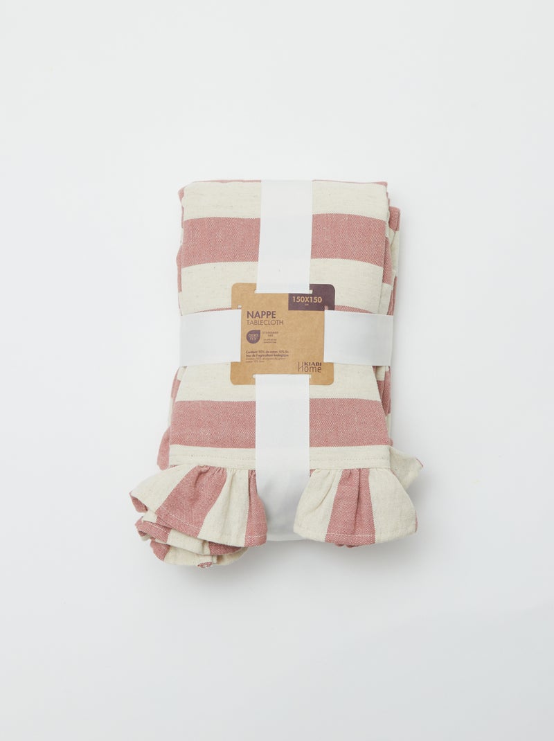 Tafelkleed met ruches (150 x 150 cm) ROSE - Kiabi