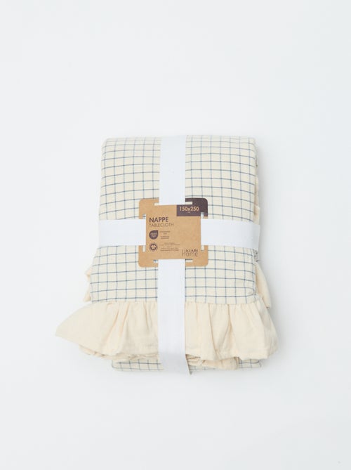 Tafelkleed met ruches (150 x 250 cm) - Kiabi