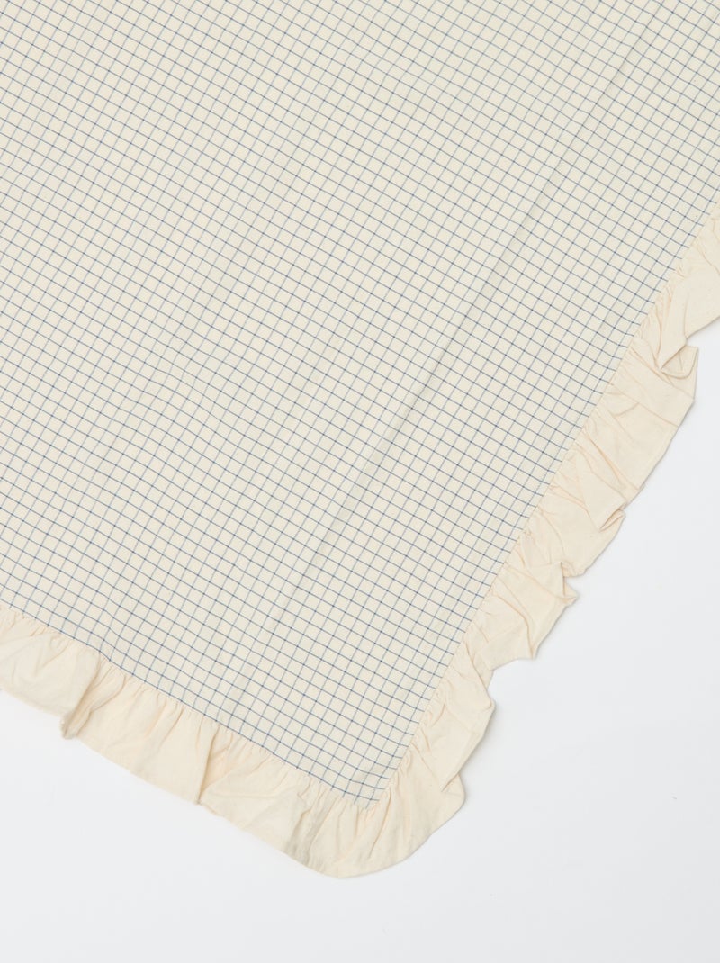 Tafelkleed met ruches (150 x 250 cm) Biege - Kiabi