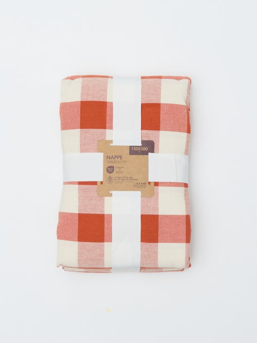 Tafelkleed met ruitjesprint (150x300 cm) - Kiabi Home - Kiabi