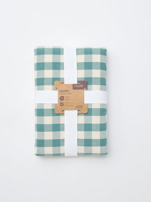 Tafelkleed met ruitjesprint - Kiabi