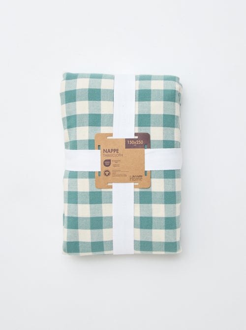 Tafelkleed met ruitjesprint - Kiabi
