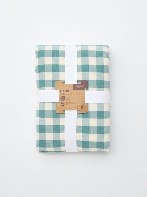 Tafelkleed met ruitjesprint - Kiabi
