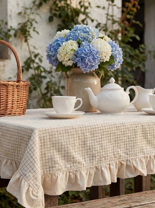 Tafelkleed met volants (150 x 150 cm) - Kiabi