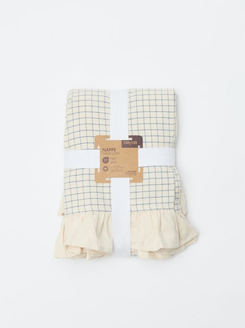 Tafelkleed met volants (150 x 150 cm) - Kiabi