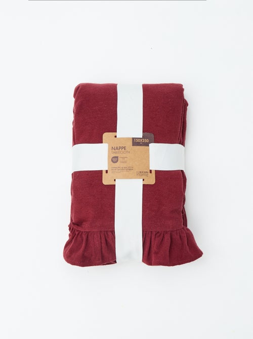 Tafelkleed met volants (150 x 250 cm) - Kiabi