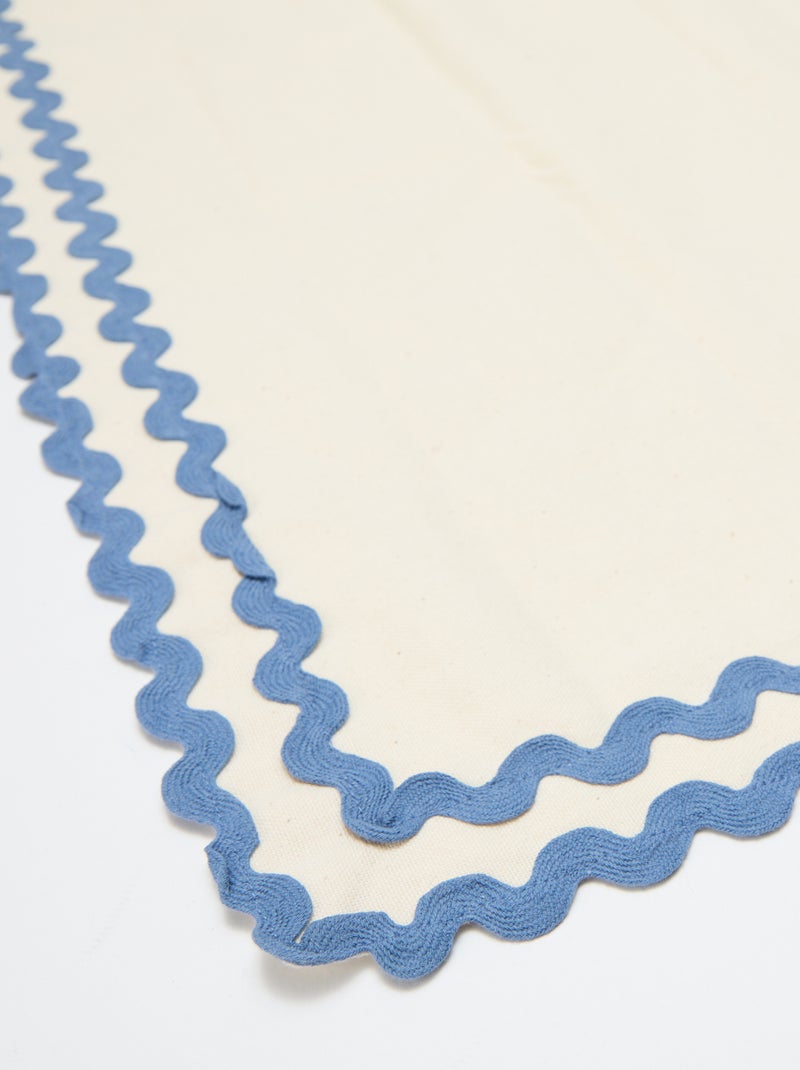 Tafelkleed van gemengd linnen (150x250 cm) - Kiabi Home Biege - Kiabi